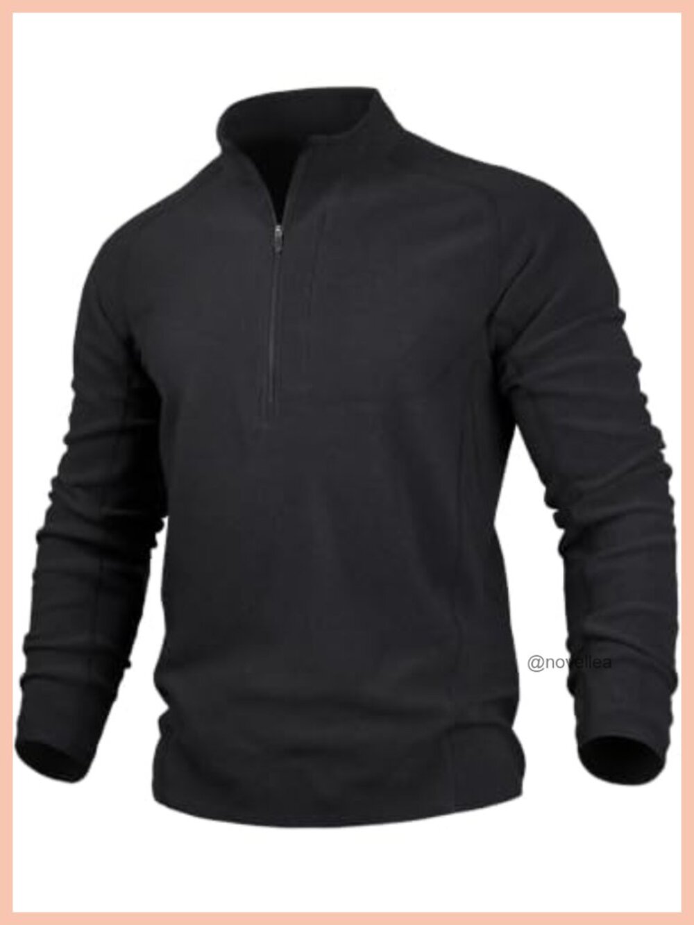 Men's Quarter Zip Fleece Pullover Warm Athletic Sweatshirt